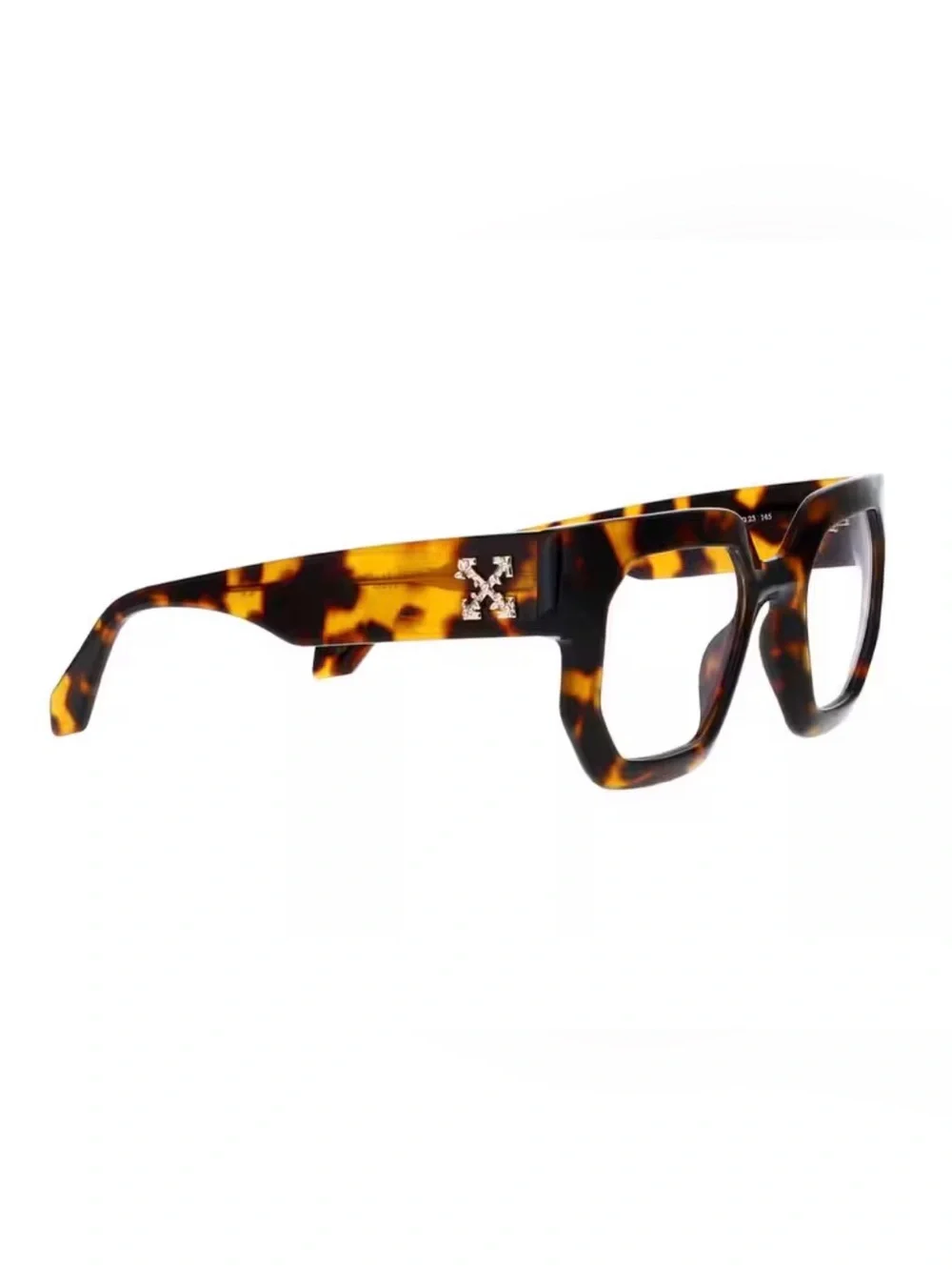 Off-White Eyeglasses Style 14 Havana Blue Blocking Tortoise with COA
